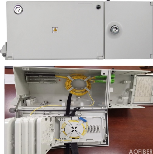 Indoor 48 core FAT type fiber distribution box for hallway(图1)